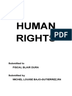 Human Rights: Submitted To Fiscal Blair Dura