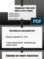 The Period of the New Society in the Philippines (1972-1980