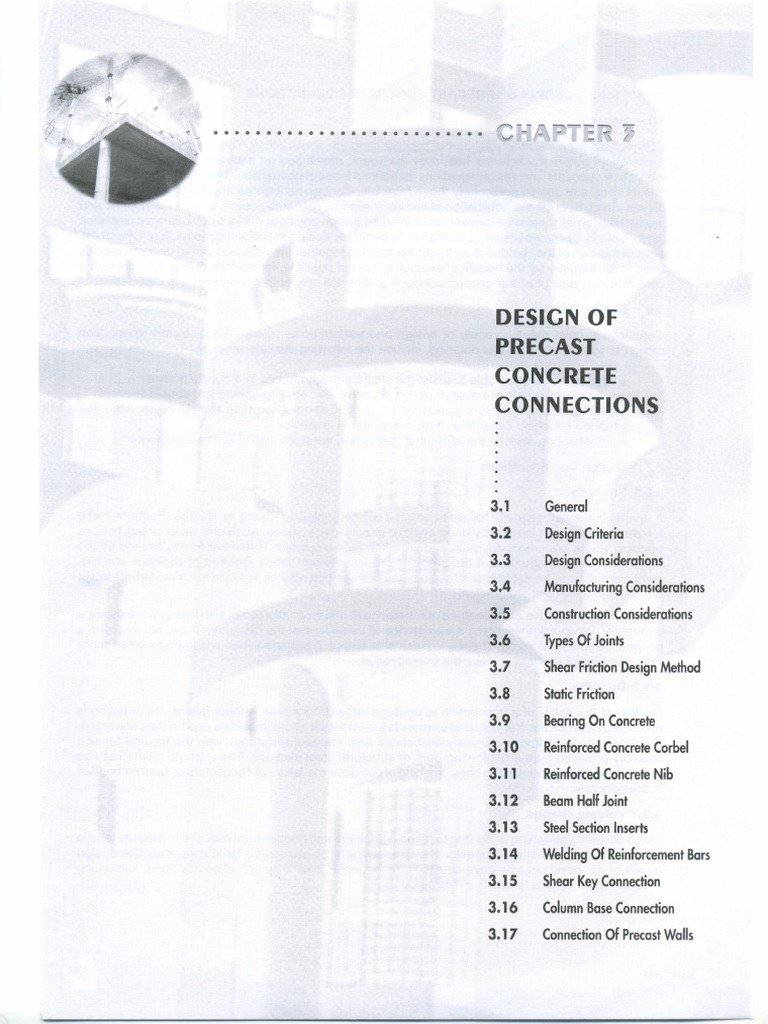 Design of Precast Concrete Connections | PDF