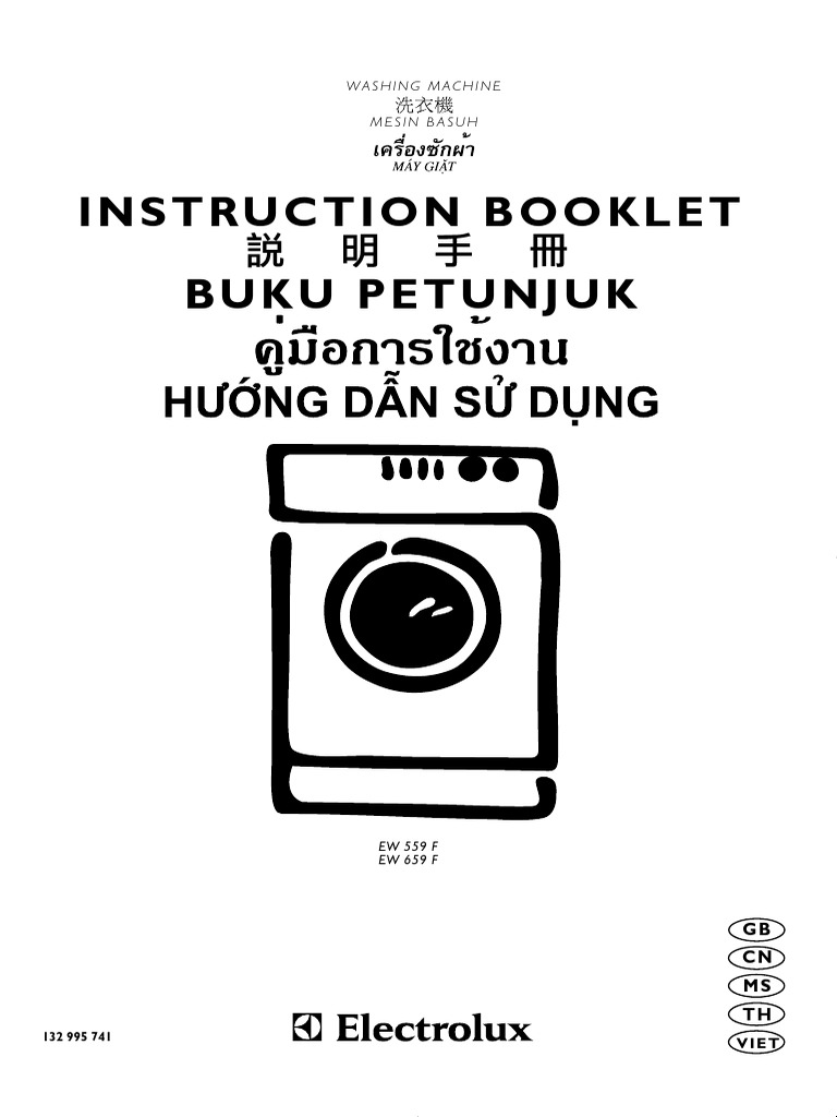 Instruction Manual for Washing Machine Models EW 559 F and EW 659 F
