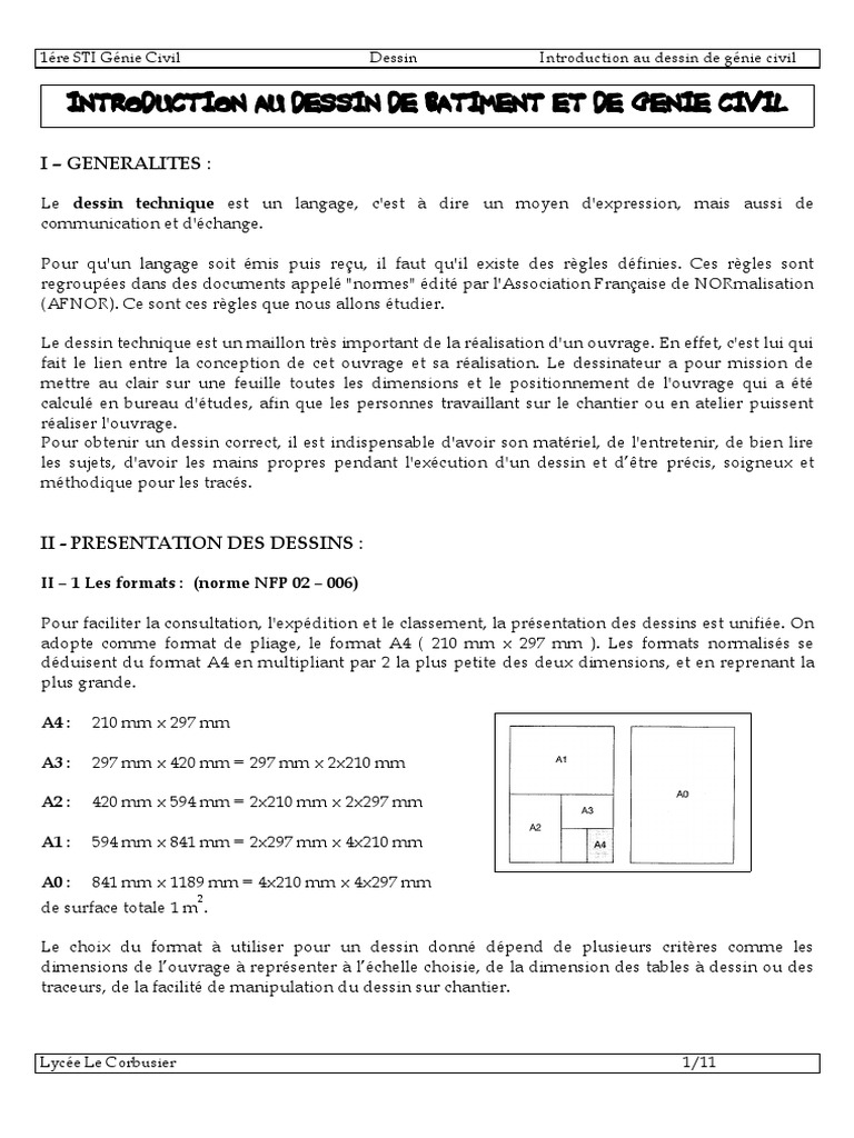 Dessin de Batiment | PDF | Dessin technique | Dessin