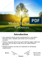 Module II: Natural Resources: Sakshi Bansal