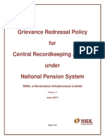 CRA Grievance Redressal Policy - Version 1.2