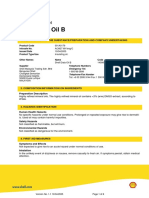 Shell Diala Oil B Safety Data Sheet