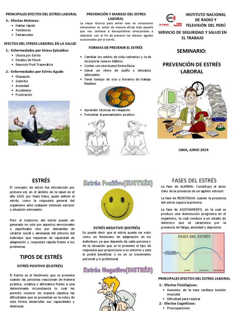 Prevención y Manejo del Estrés Laboral | PDF | Estrés (biología) | Ansiedad