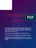 Proyecto de RELIGION Grado ONCE