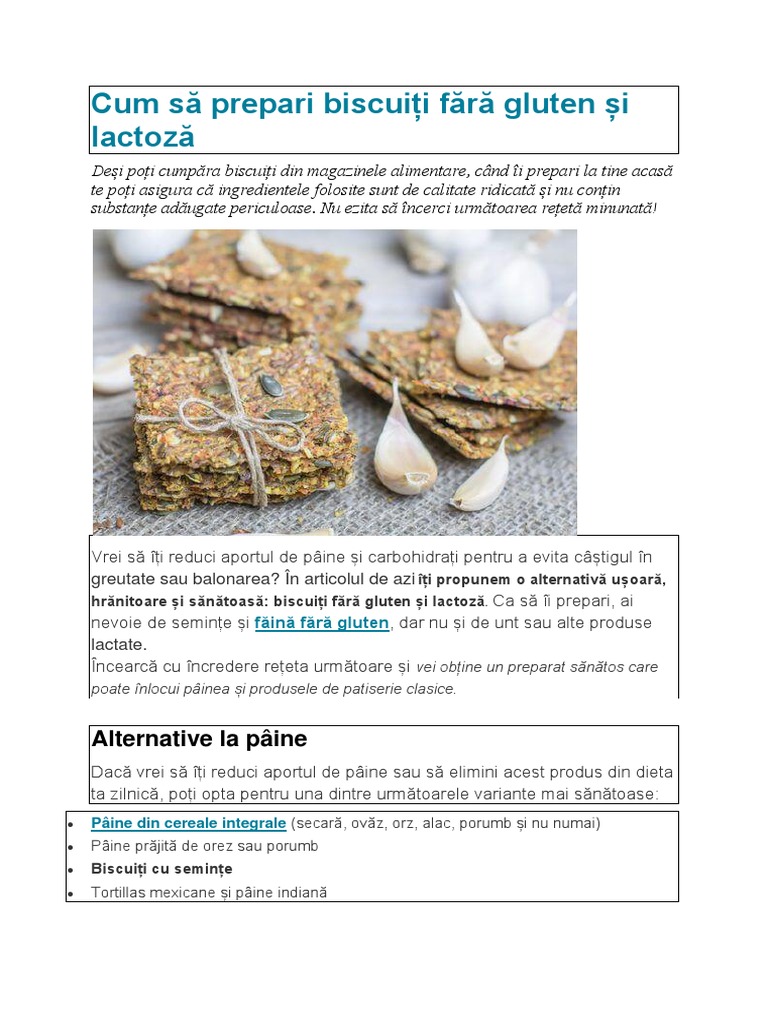 Biscuiti Fara Gluten