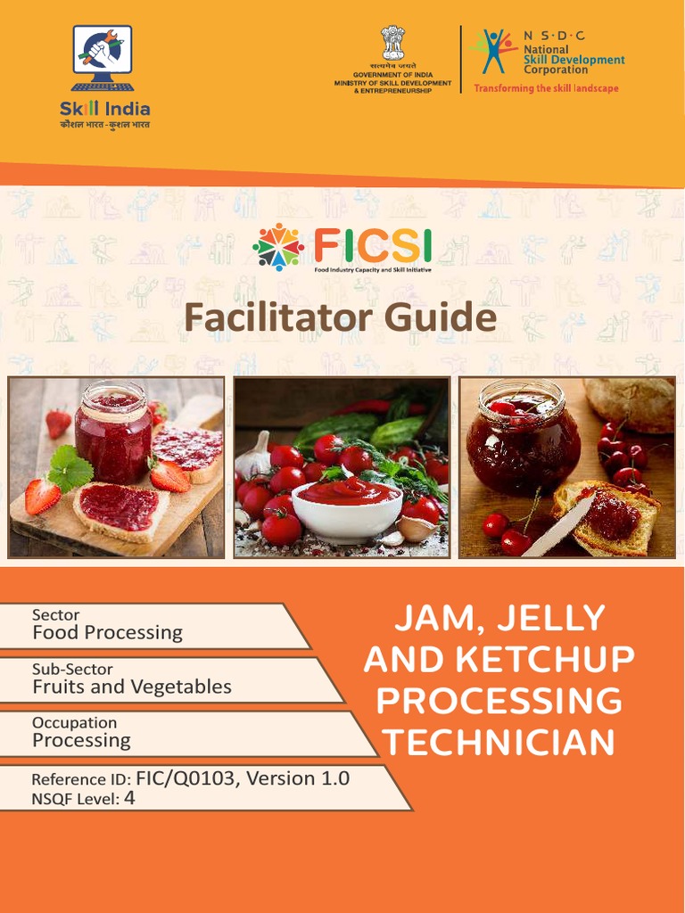 FG FICQ0103 Jam Jelly and Ketchup Processing Technician 15122017 PDF Fruit Preserves