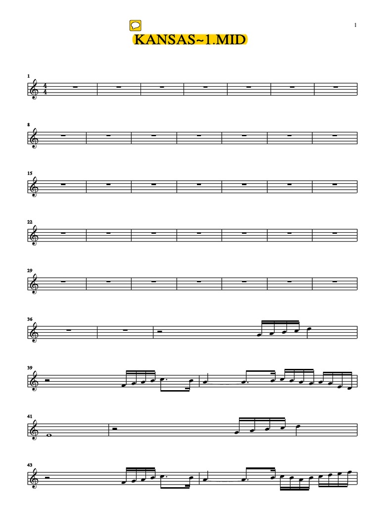 Solo Flauta Kansas PDF