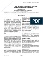 Relationship of Apai Vdr Gene Polymorphism to Type 2diabetes Mellitus in Pakistani Population