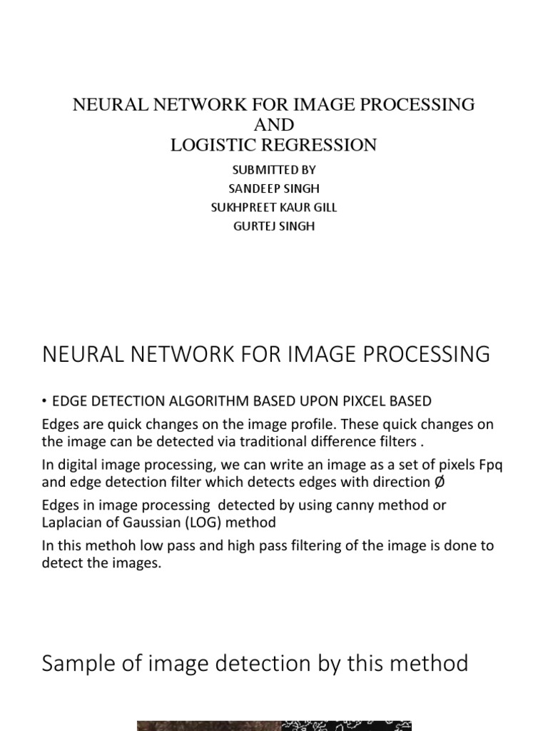 Neural Networks & Logistic Regression in Imaging | PDF | Logistic ...