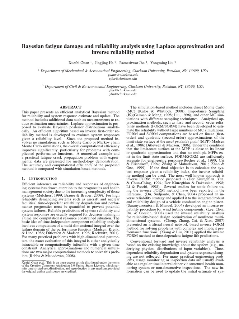 Bayesian Reliability Analysis Method | PDF | Bayesian Inference ...