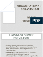 Organisational Behaviour-Ii Group Formation