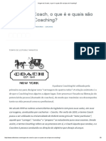 Origem Do Coach, o Que É e Quais São Os Tipos de Coaching