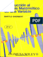 Introducción Al Análisis Matemático de Una Variable