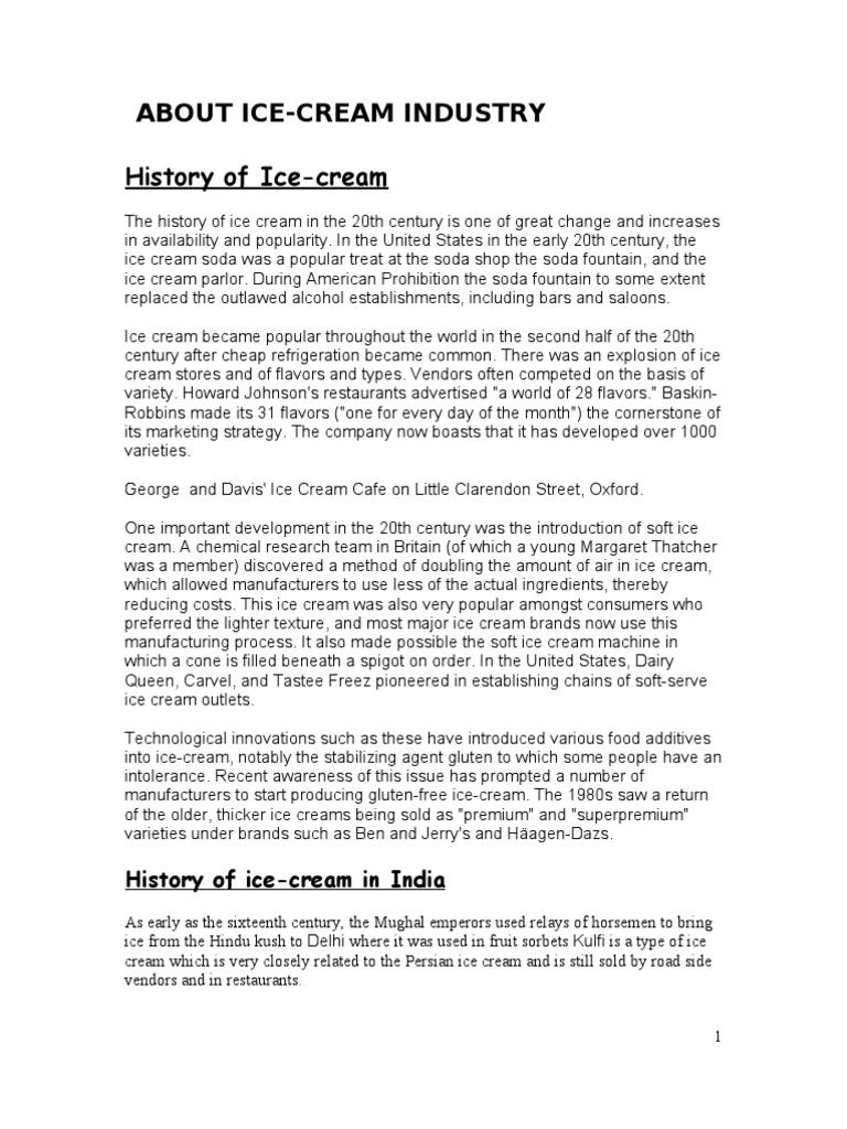 Ice Cream Project Final Ice Cream Warehouse