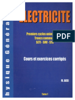 Electricite Cours Et Exercices PDF