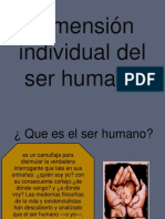 Dimensión Individual Del Ser Humano Ruben