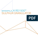 RS 1500 Sulphur Granulator