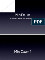 Minidaum: An Aesthetic Within 20Px, Now and There