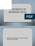 Efficiency of Rankine Cycle