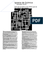 Crucigrama Quimica