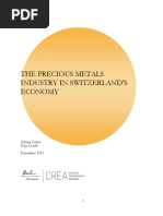 Precious Metals Industry in Switzerlands Economy