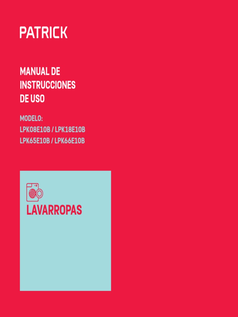 Patrick Lavarropa Manual | PDF | Detergente |