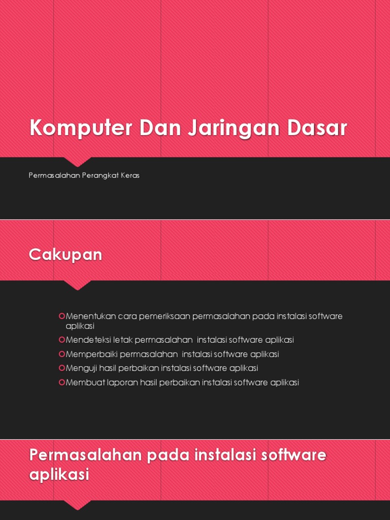 Permasalahan Instalasi Sofware App