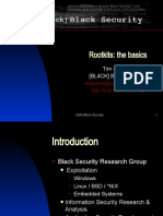 Rootkits: The Basics: Tim Shelton (BL4CK) Black Security