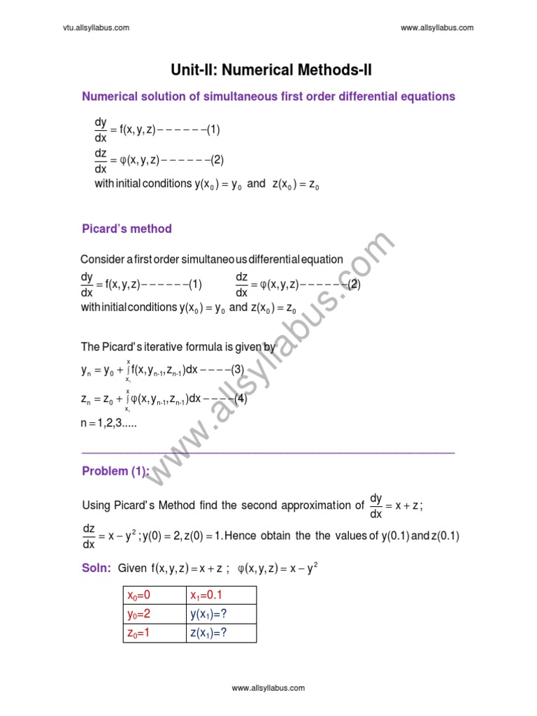 Numerical Solutions for Engineers | PDF | Initial Condition | Numerical ...