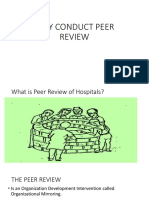 Why Conduct Peer Review
