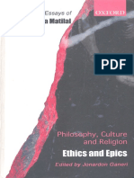 The Collected Essays of Bimal Krishan Matilal Ethics and Epics Ed J Ganeri OUP 2002 600dpi Lossy PDF