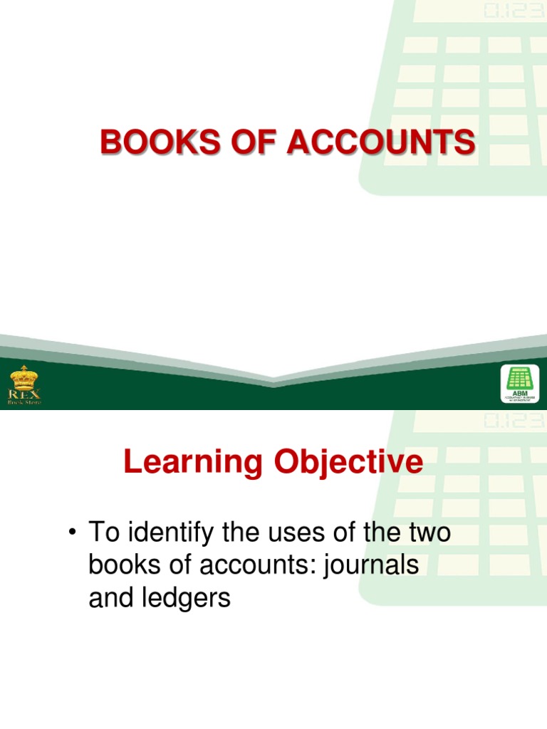 9 books of accounts Debits And Credits Accounting