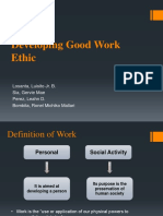 Chapter 9 - Developing Good Work Ethic REport