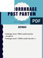 Hemorrhrage Post Partum: Fheysin Permatasari M. 1 7 7 1 0 1 1 4