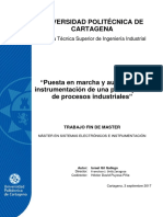 Puesta en marcha y auditoría de instrumentación de una planta piloto de procesos industriales