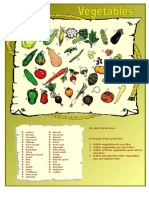 Identify and Describe Common Vegetables