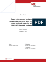 Optimization of Drum-Boiler Control Using State Feedback