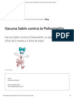 Vacuna Sabin Contra La Poliomielitis - Secretaría de Salud - Gobierno - Gob - MX