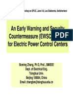 Early Warning and Security Countermeasure System for Electric Power Control Centers