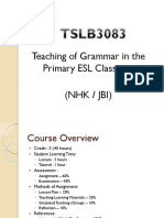 Teaching of Grammar in The Primary ESL Classroom (NHK / Jbi)