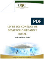 Ley de Los Consejos de Desarrollo Urbano y Rural