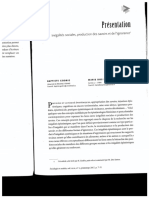 Inegalites Sociales Production Des Savoi PDF