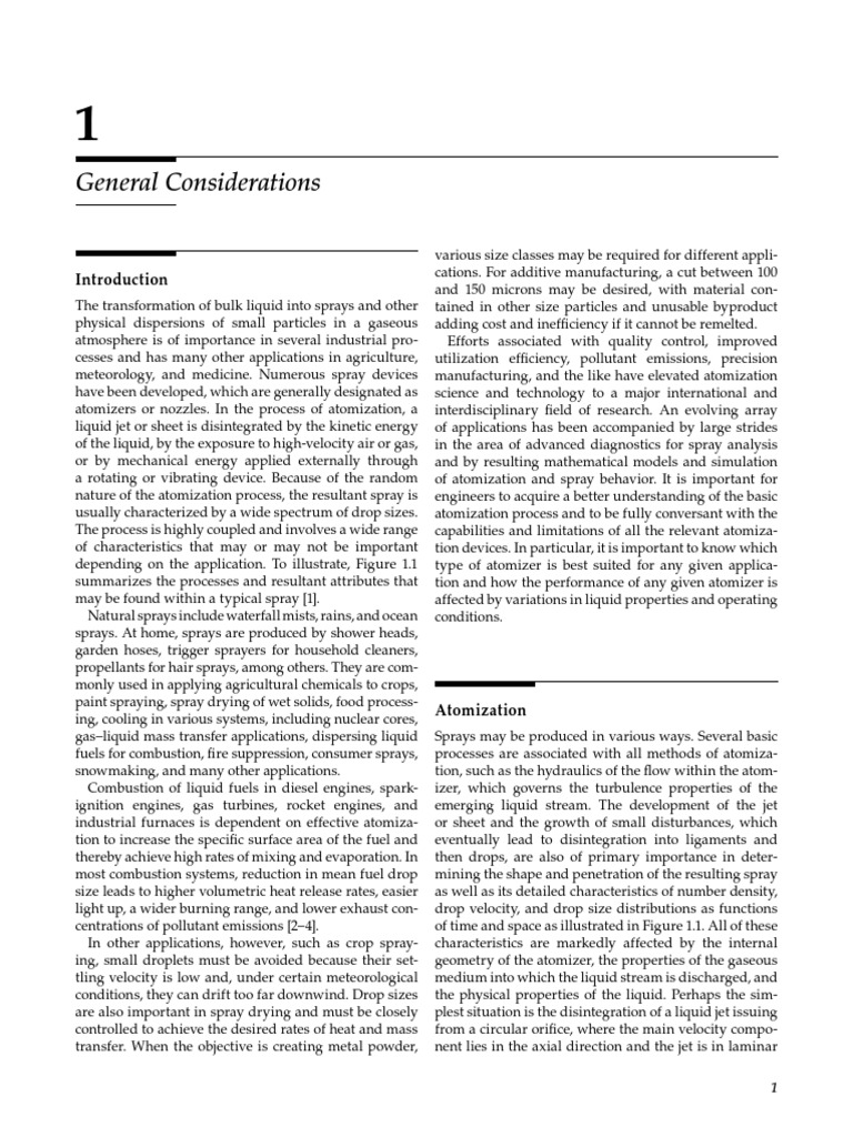 Atomization And Sprays Pdf Nozzle Aerosol