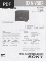 Hfe Sony Dxa-V502 Service En