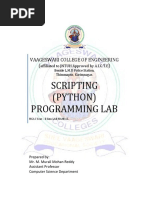 Scripting PYTHON Programming Lab Manual by M Murali Mohan Reddy