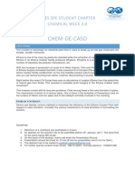 Chem-De-Caso: Upes Spe Student Chapter Chemical Week 3.0