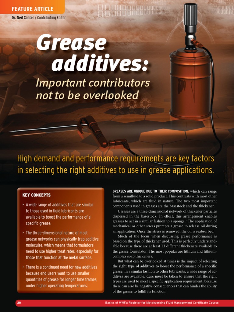 4 Article TLT Grease Additives PDF Lubricant Wear