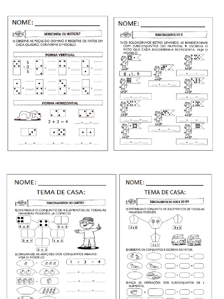 Adição - Dezena e Meia Dezena | PDF